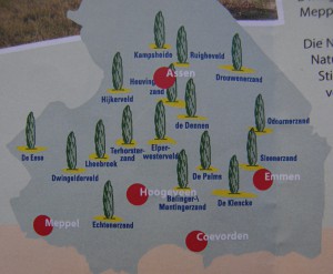 Overzicht van de jeneverbessen locaties in Drenthe